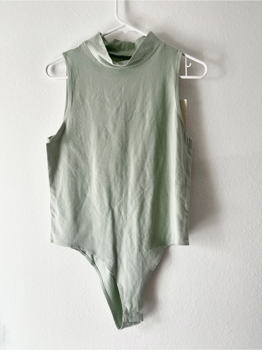 a new day Sleeveless Mock Neck Bodysuit - Sage Green